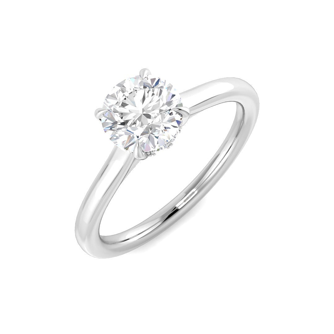 9ct White Gold 1.10ct E VS2 Laboratory Grown CVD Ring