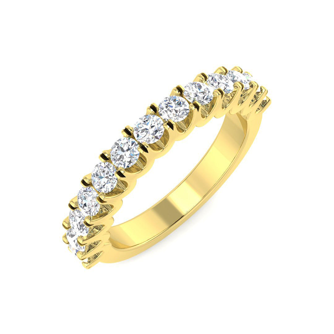 9ct Yellow Gold 0.77ct Laboratory Grown CVD Ring