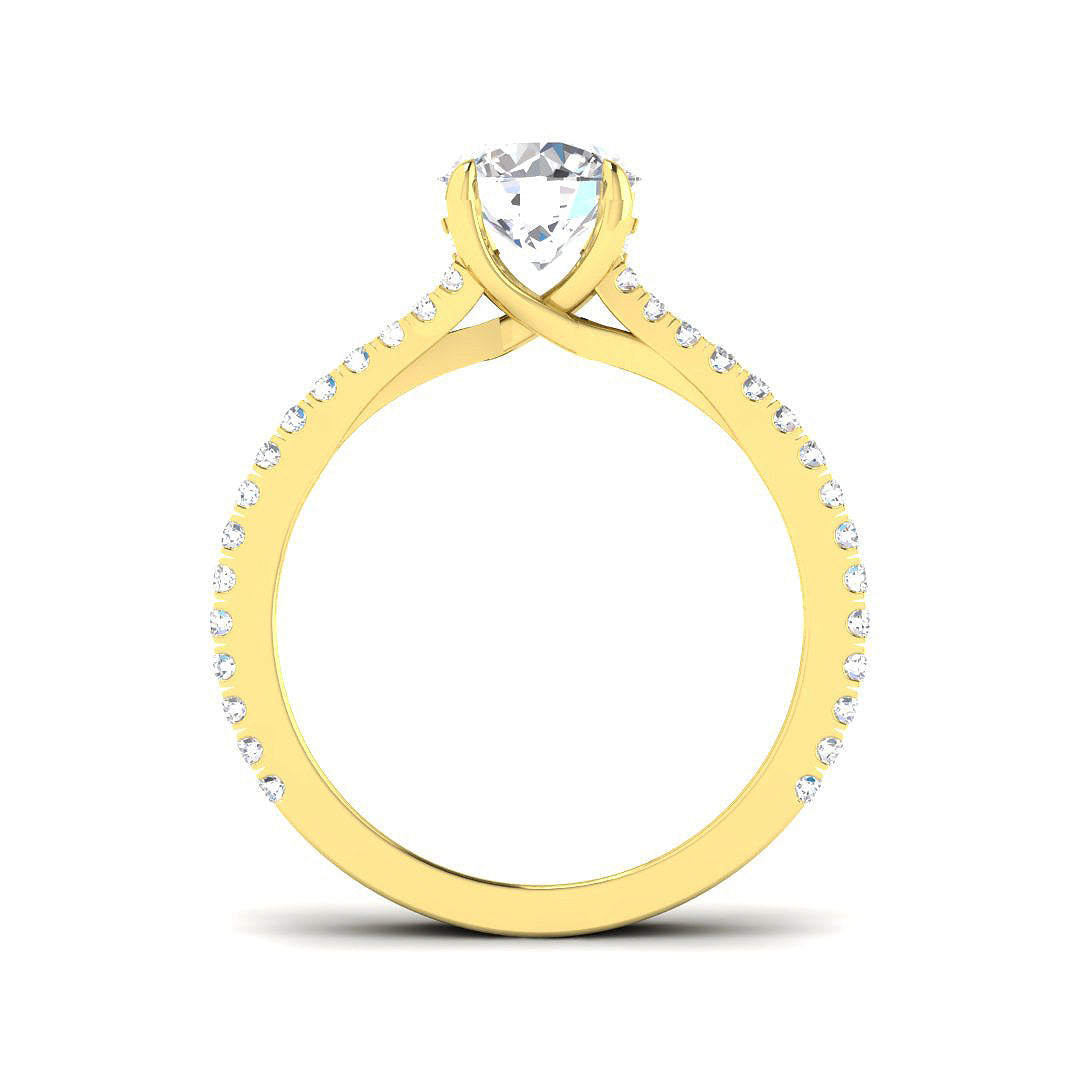 9ct Yellow Gold 1.63ct Laboratory Grown CVD Ring