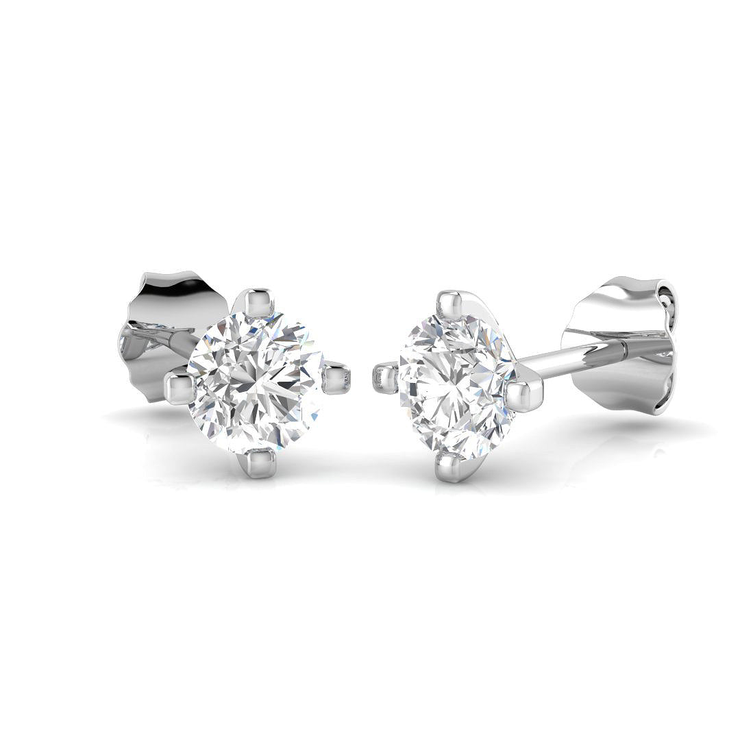 18ct White Gold 0.71ct G SI2 Diamond Earrings