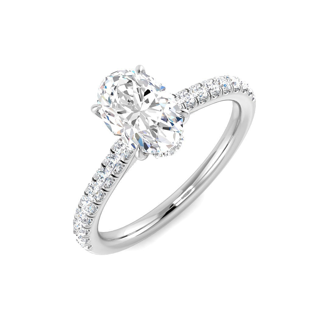 Platinum 1.32ct D VS1 Laboratory Grown CVD Ring