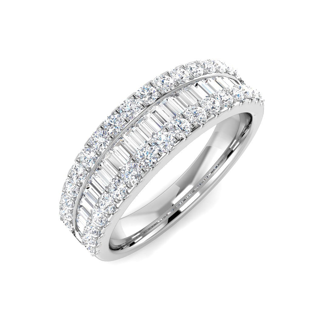 9ct White Gold 0.91ct G SI2 Diamond Ring