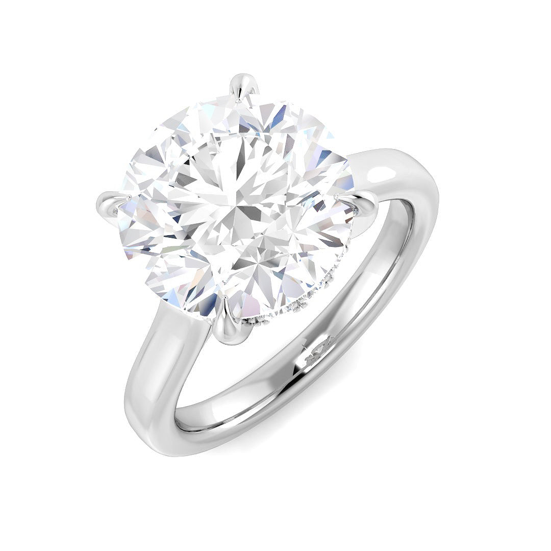 9ct White Gold 5.26ct E VS1 Laboratory Grown CVD Ring