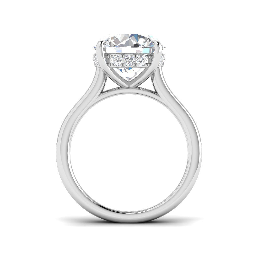 9ct White Gold 5.26ct E VS1 Laboratory Grown CVD Ring