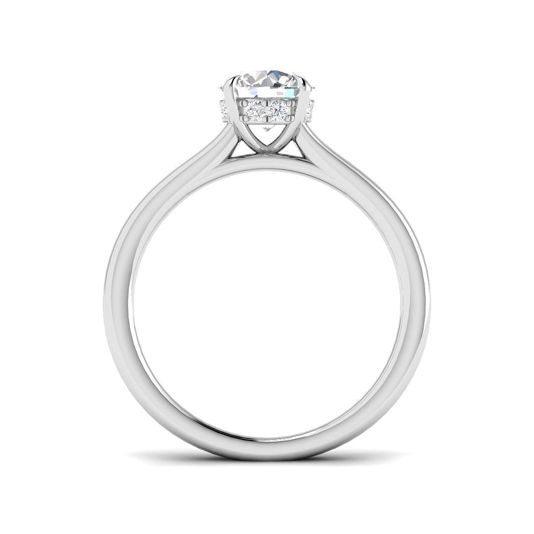 9ct White Gold 1.11ct D VS2 Laboratory Grown CVD Ring