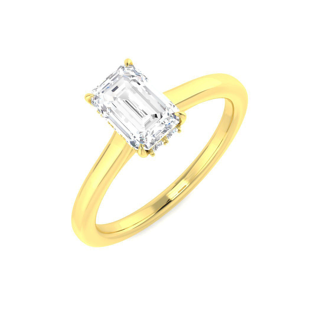 9ct Yellow Gold 1.15ct E VS2 Laboratory Grown CVD Ring