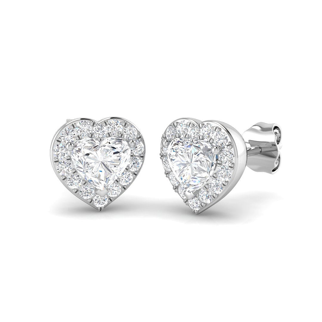 9ct White Gold 1.34ct Laboratory Grown CVD Earrings