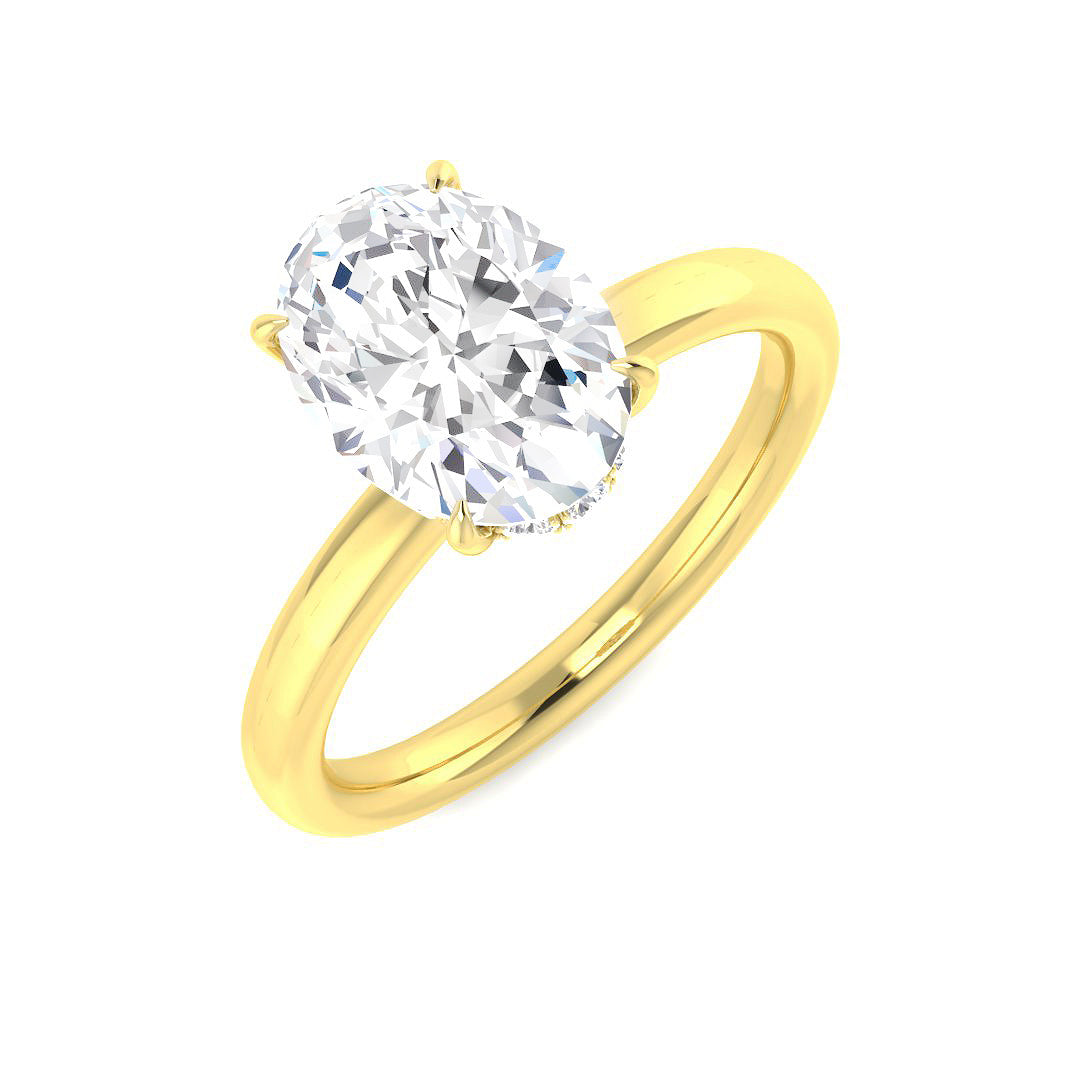 18ct Yellow Gold 2.17ct L SI2 Diamond Ring