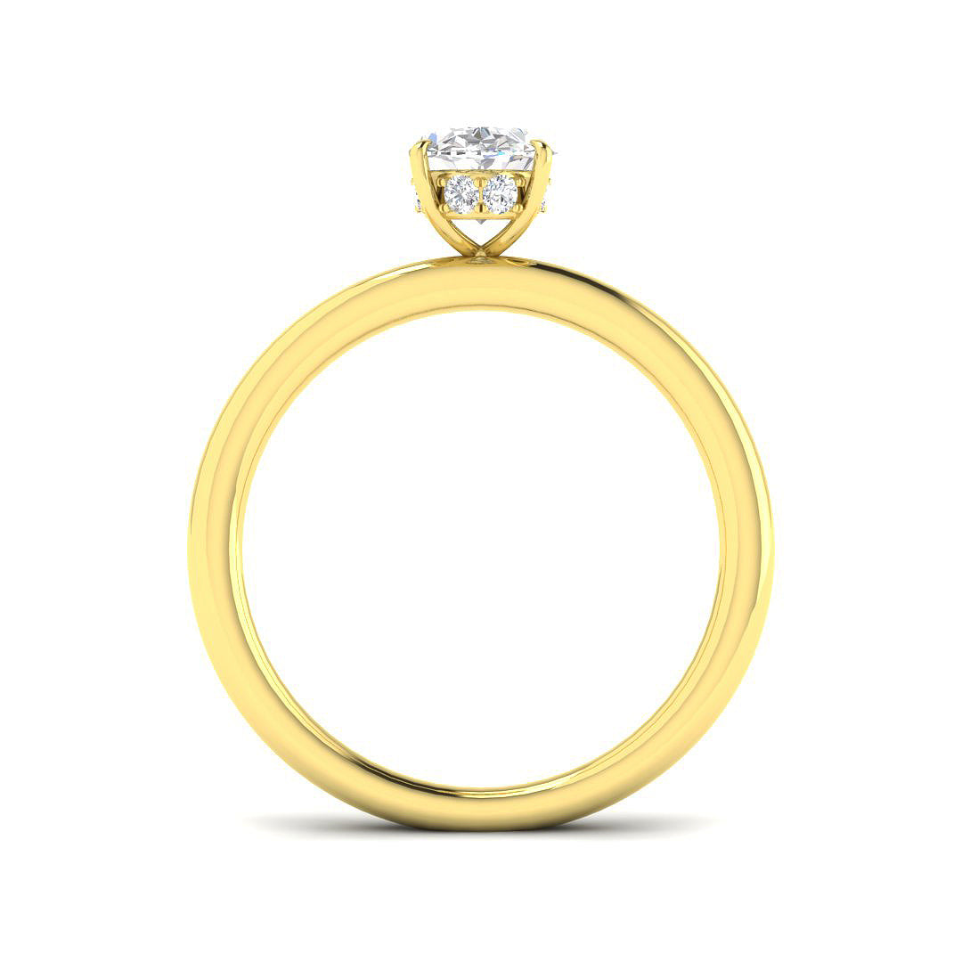 18ct Yellow Gold 1.10ct J SI2 Diamond Ring
