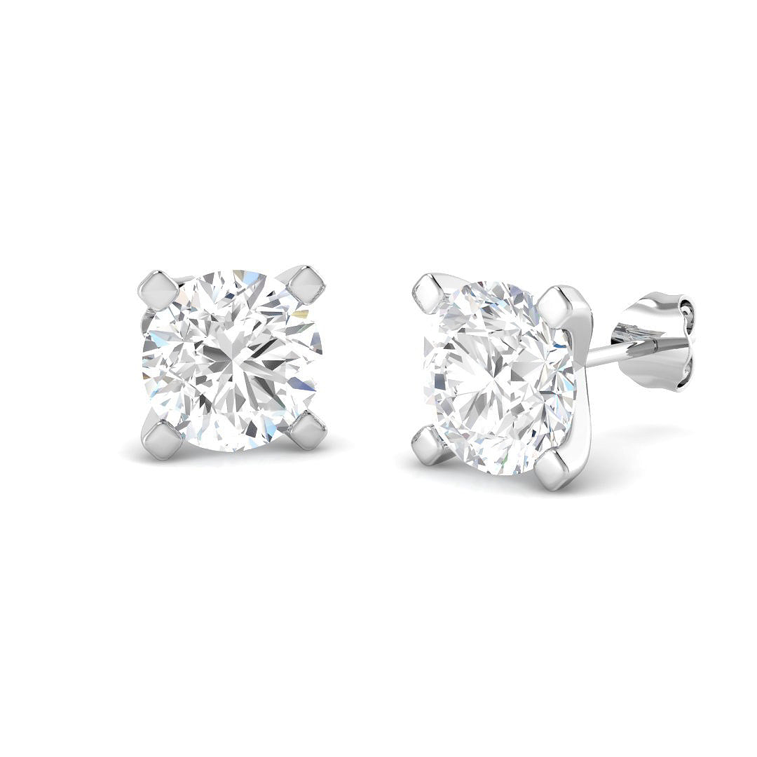 9ct White Gold 5.00ct E VS2 Laboratory Grown CVD Earrings