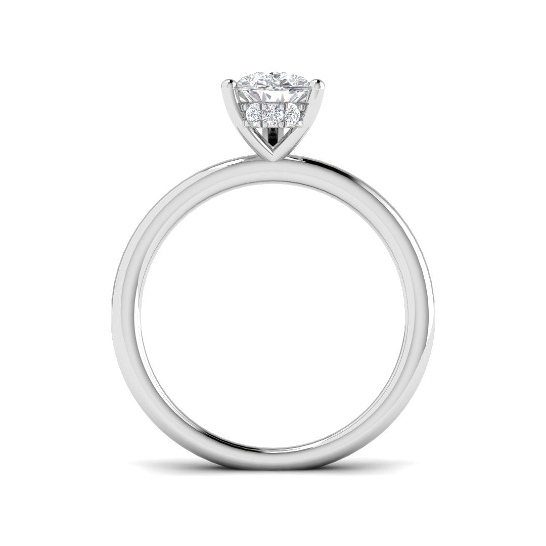 Platinum 1.12ct E VS2 Laboratory Grown CVD Ring