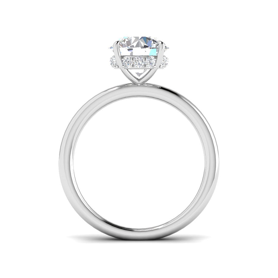 Platinum 2.14ct E VS1 Laboratory Grown CVD Ring