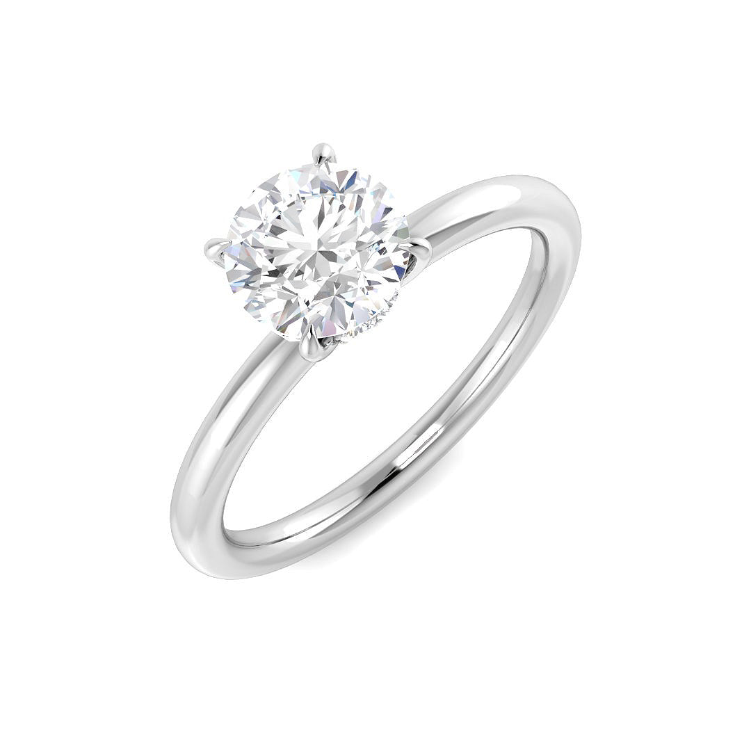 Platinum 1.11ct E VVS2 Laboratory Grown CVD Ring