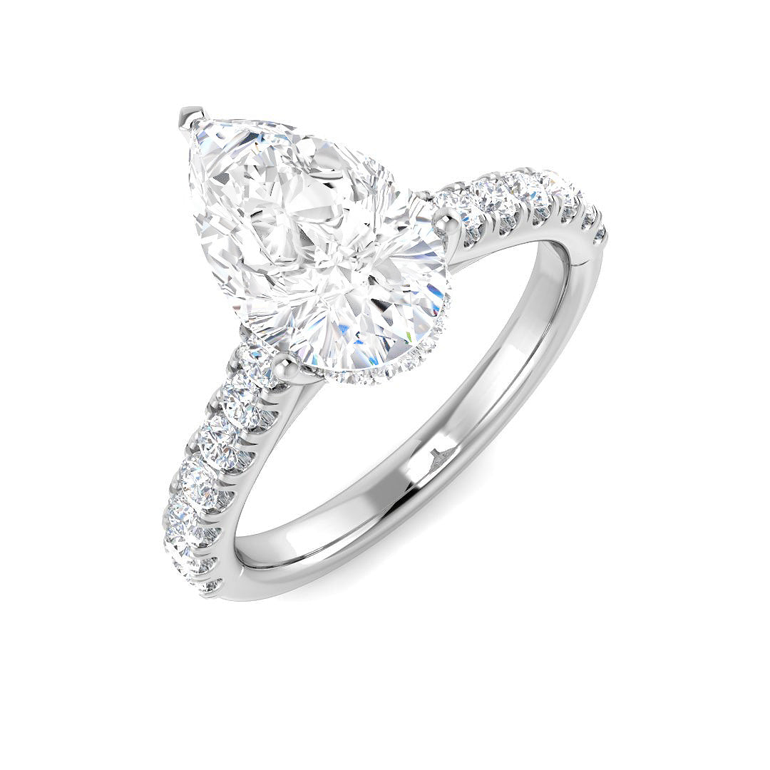 Platinum 2.66ct E VS2 Laboratory Grown CVD Ring