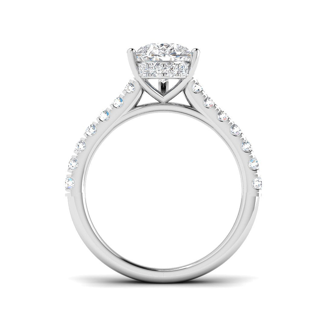 Platinum 2.66ct E VS2 Laboratory Grown CVD Ring