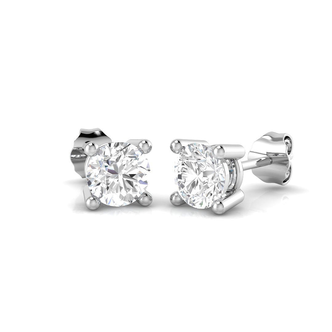 18ct White Gold 3.00ct I SI1 Diamond Earrings