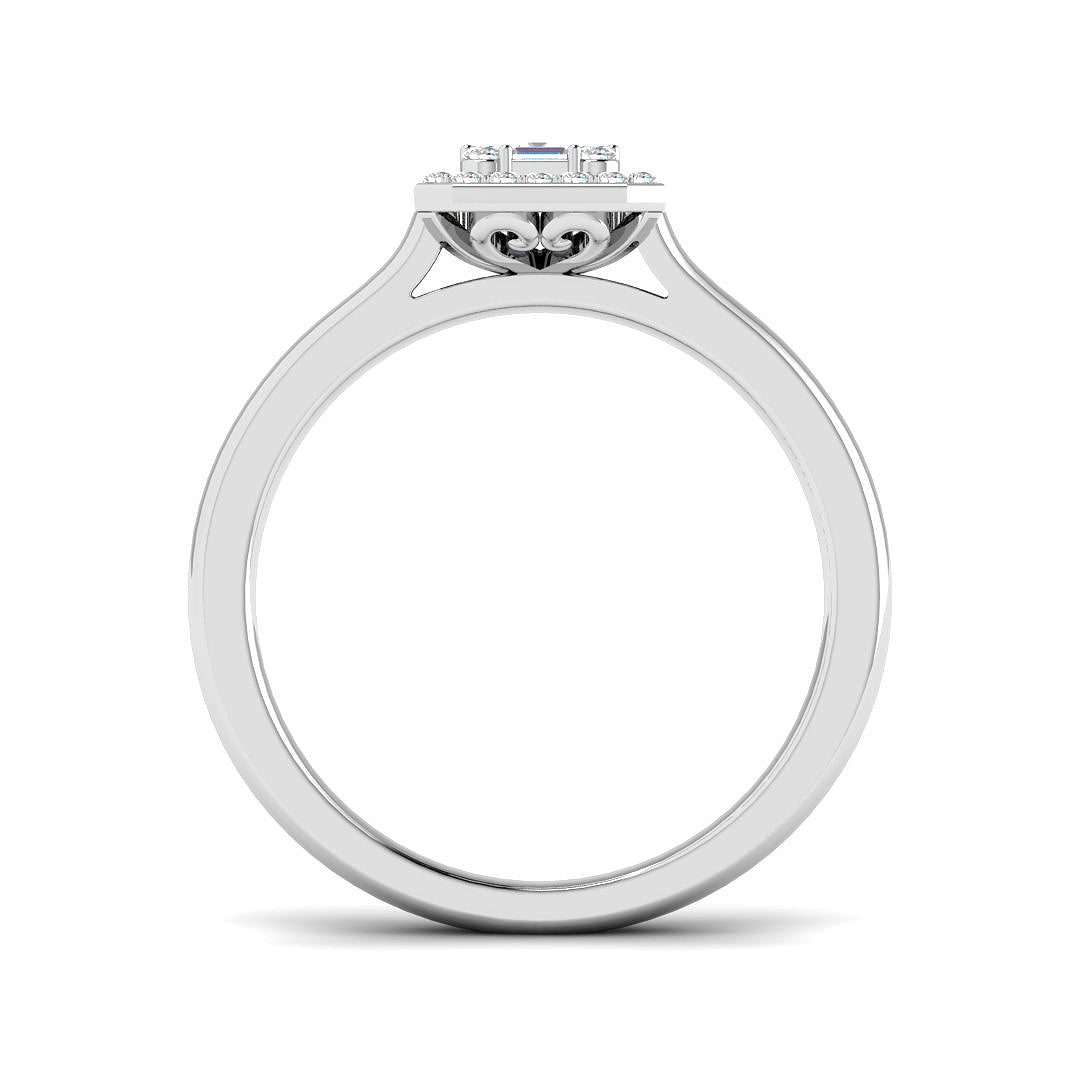 9ct White Gold 0.30ct G SI2 Diamond Ring