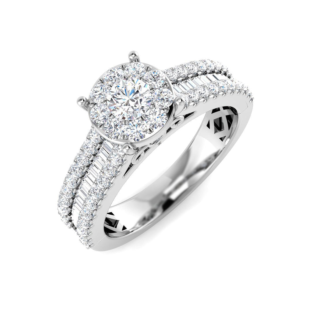 9ct White Gold 1.00ct G SI2 Diamond Ring