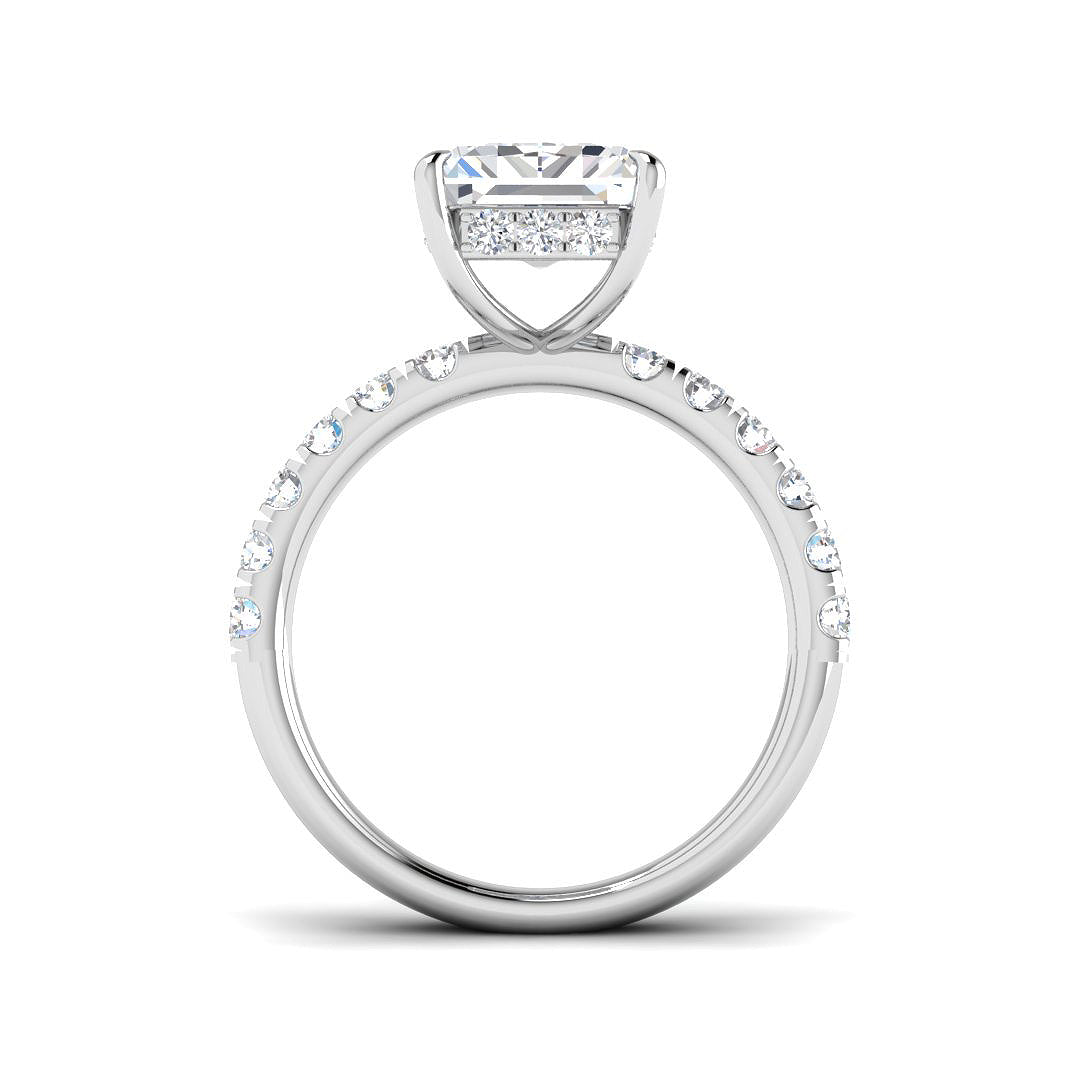 9ct White Gold 5.76ct E VS1 Laboratory Grown CVD Ring