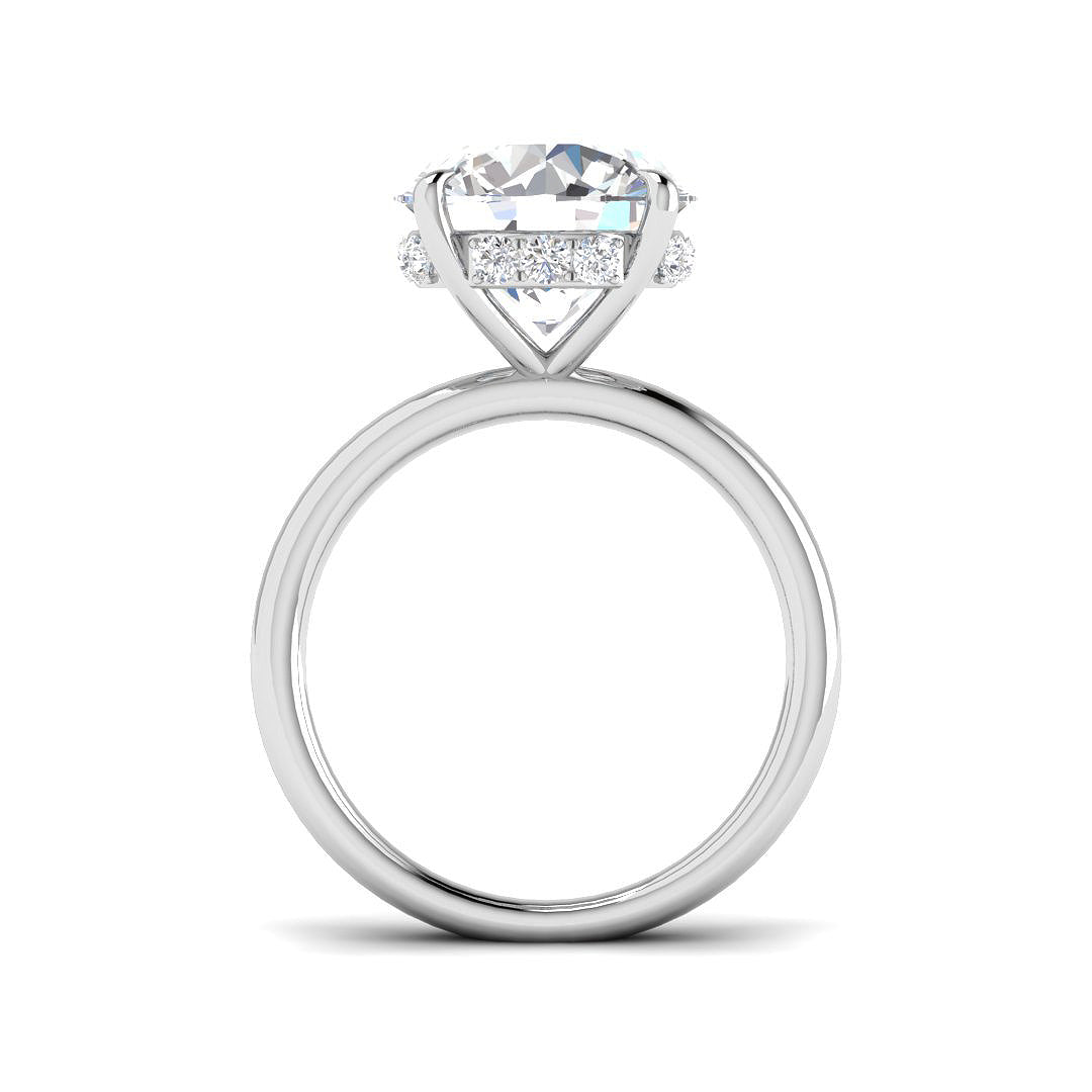 9ct White Gold 5.20ct E VS1 Laboratory Grown CVD Ring
