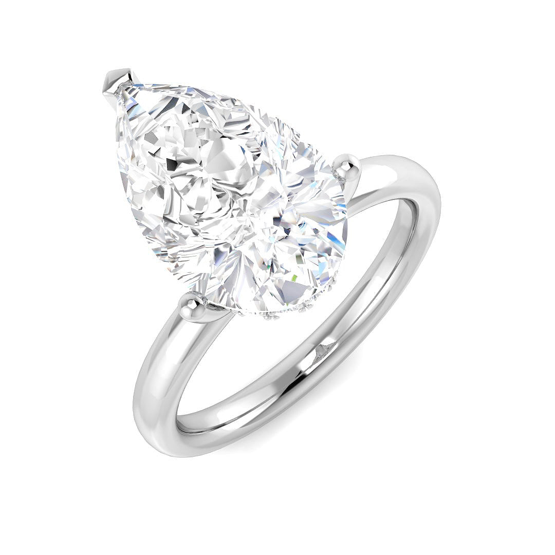 Platinum 4.21ct E VS1 Laboratory Grown CVD Ring