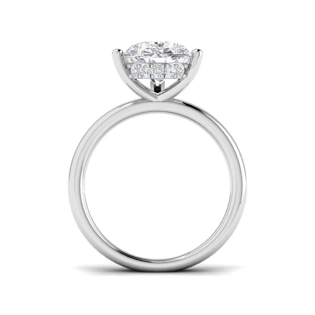 Platinum 4.21ct E VS1 Laboratory Grown CVD Ring