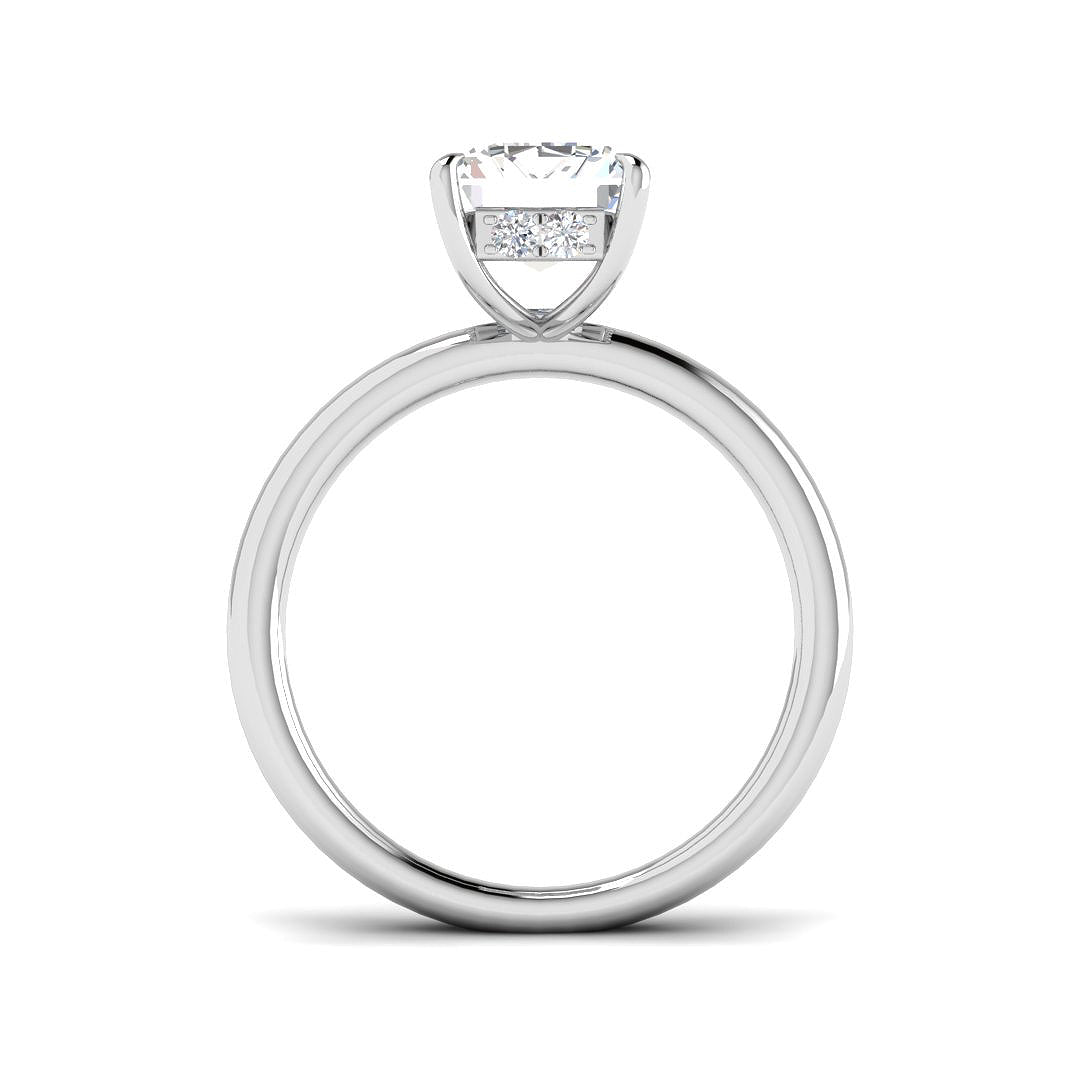 9ct White Gold 3.16ct D VS2 Laboratory Grown CVD Ring