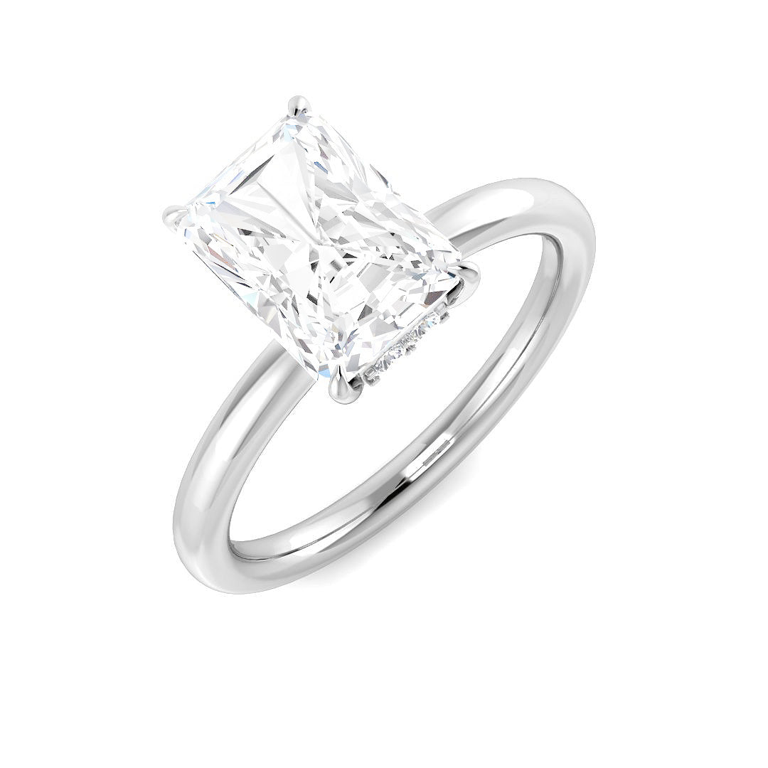 9ct White Gold 2.14ct D VS2 Laboratory Grown CVD Ring