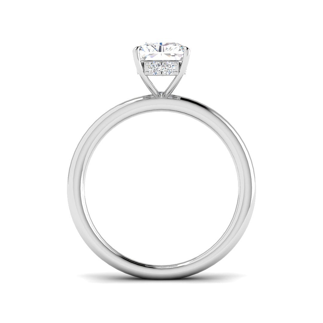 9ct White Gold 2.14ct D VS2 Laboratory Grown CVD Ring