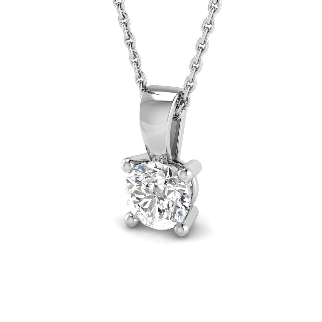 18ct White Gold 0.50ct H SI2 Diamond Pendant