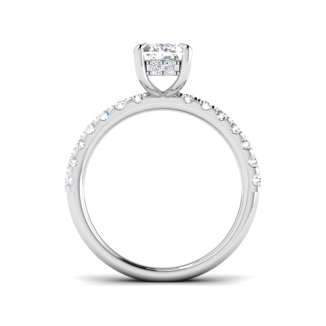 18ct White Gold 2.52ct E VS2 Laboratory Grown CVD Ring