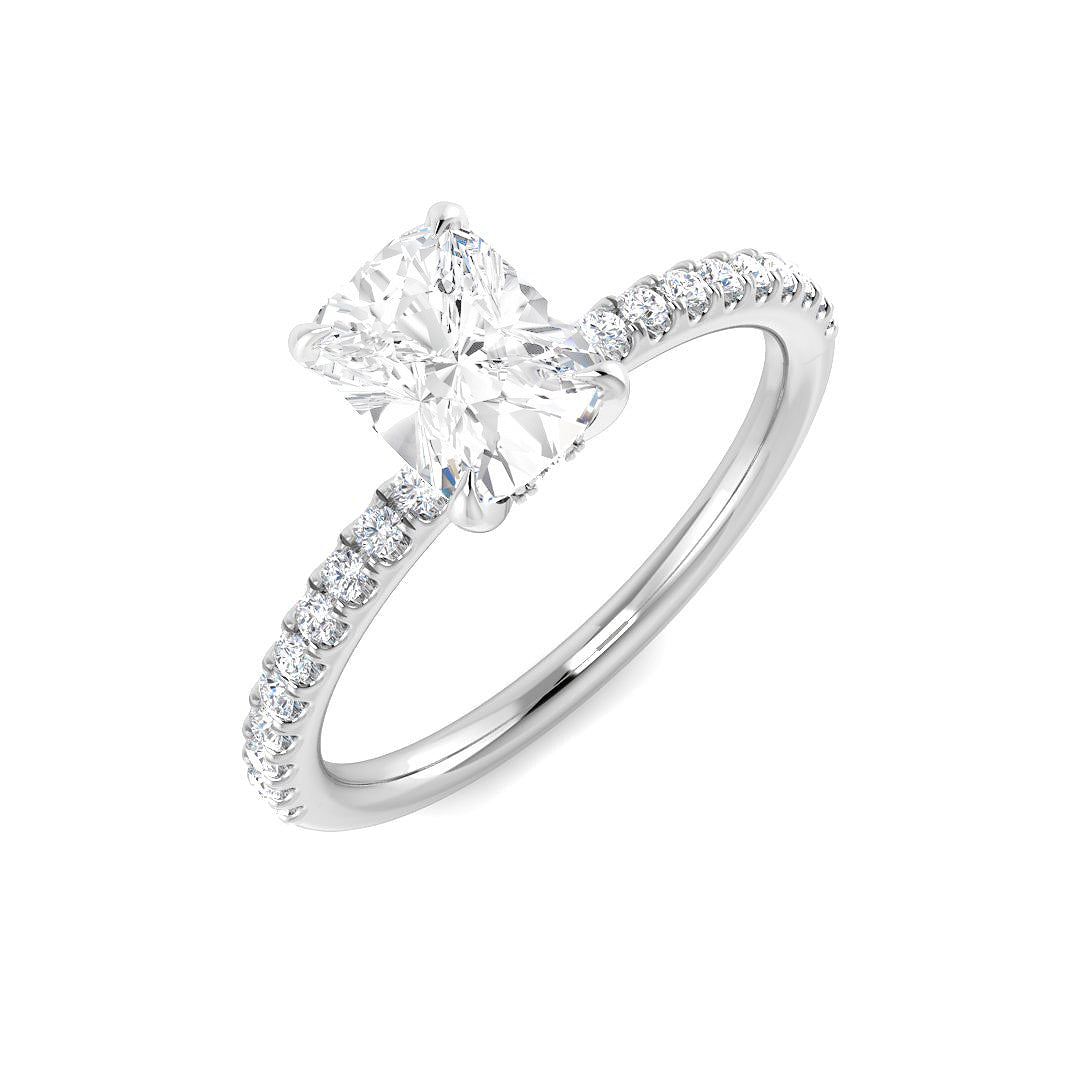 Platinum 1.23ct E VS1 Laboratory Grown CVD Ring