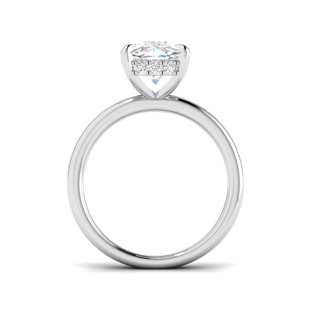 Platinum 4.21ct E VS1 Laboratory Grown CVD Ring