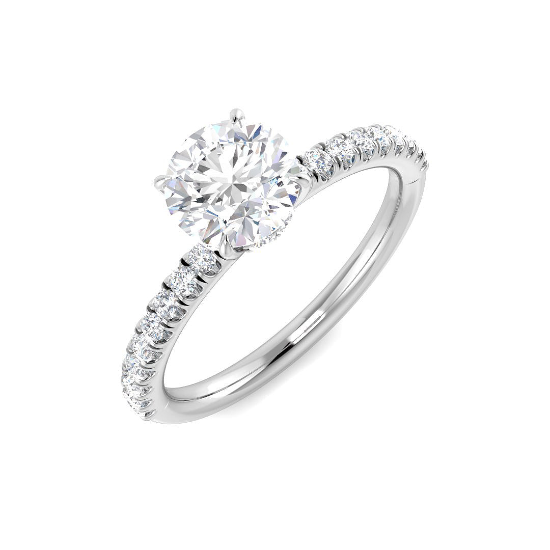 Platinum 1.29ct E VVS2 Laboratory Grown CVD Ring