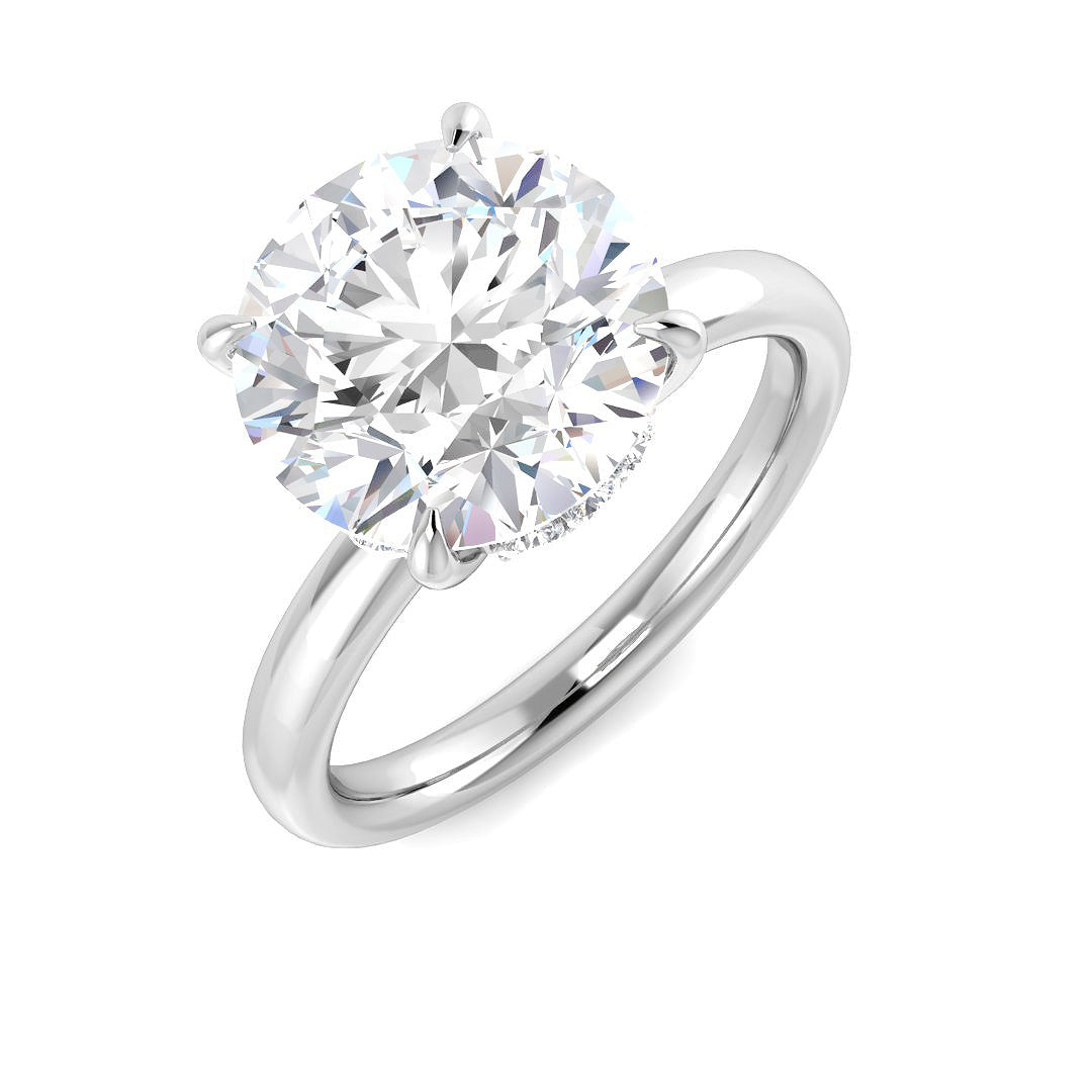 Platinum 4.18ct E VS1 Laboratory Grown CVD Ring