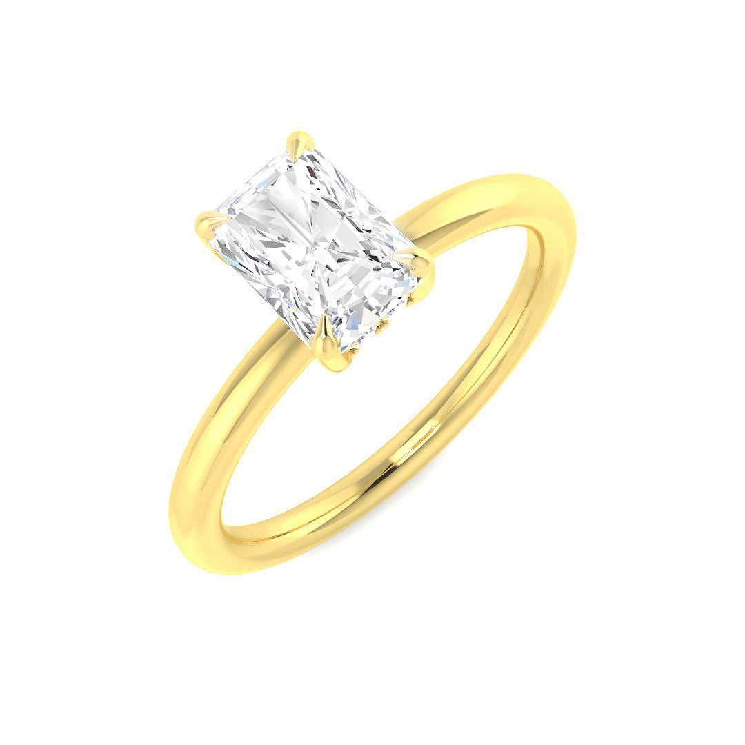 18ct Yellow Gold 1.13ct D VS2 Laboratory Grown CVD Ring