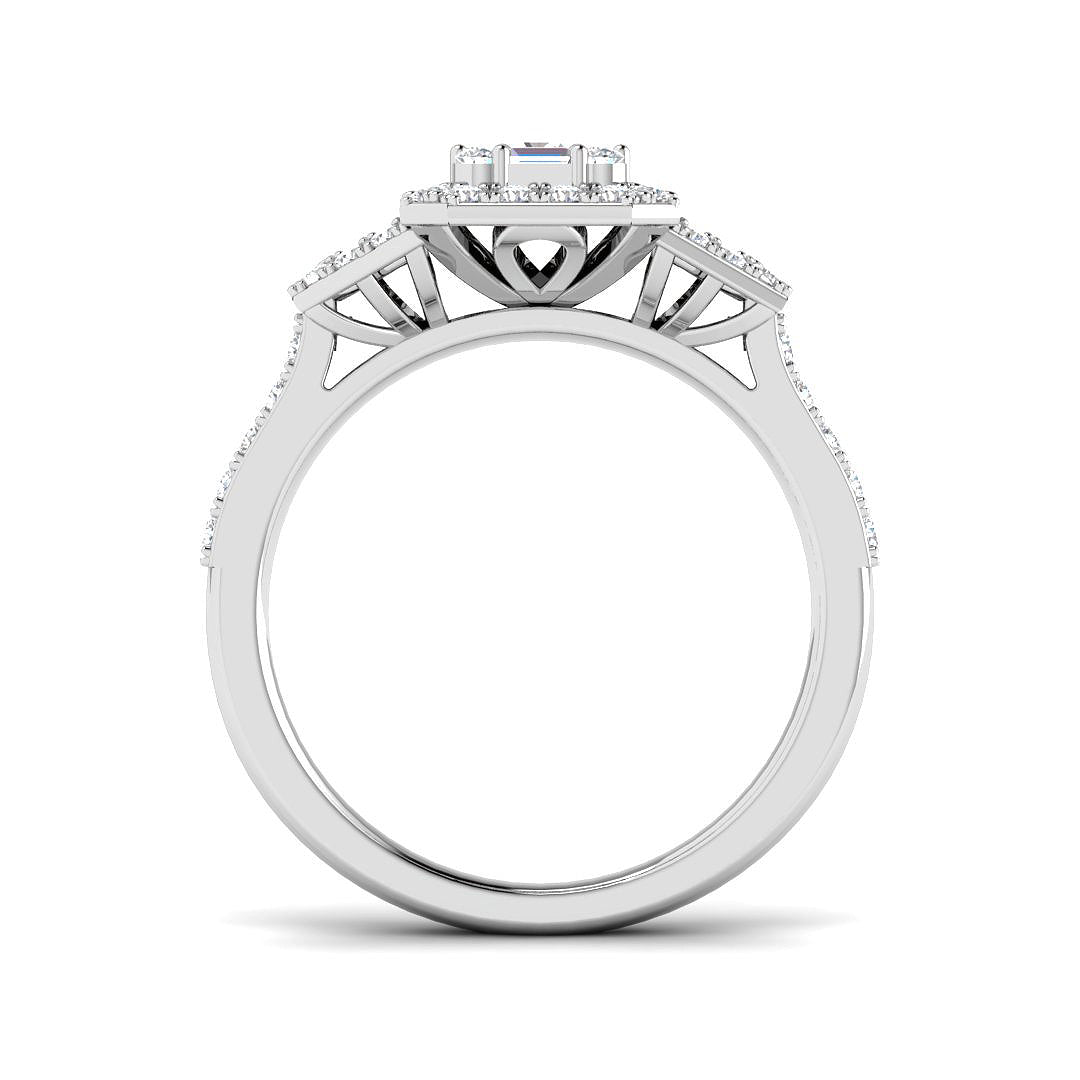 9ct White Gold 0.83ct G SI2 Diamond Ring