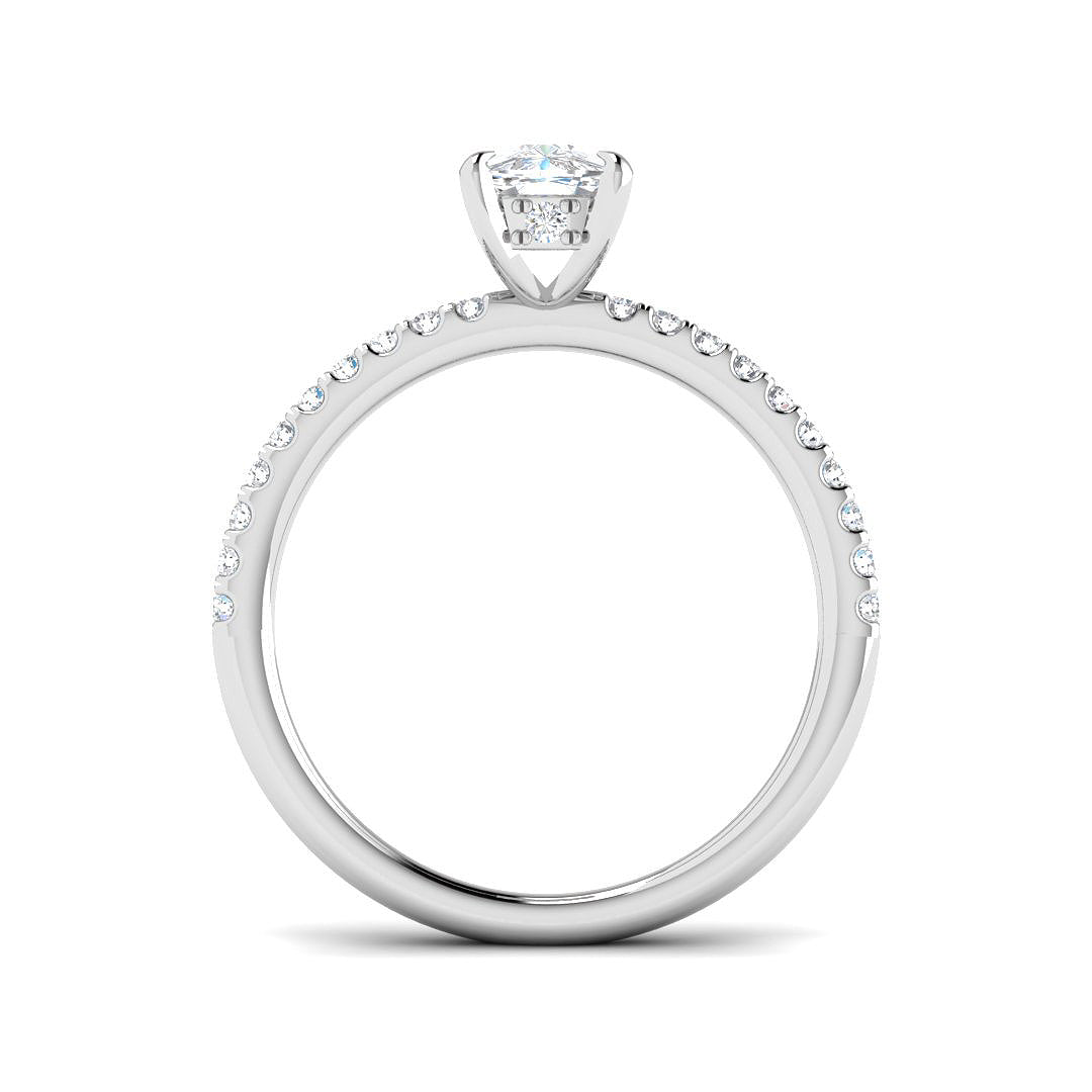 9ct White Gold 1.25ct E VS1 Laboratory Grown CVD Ring