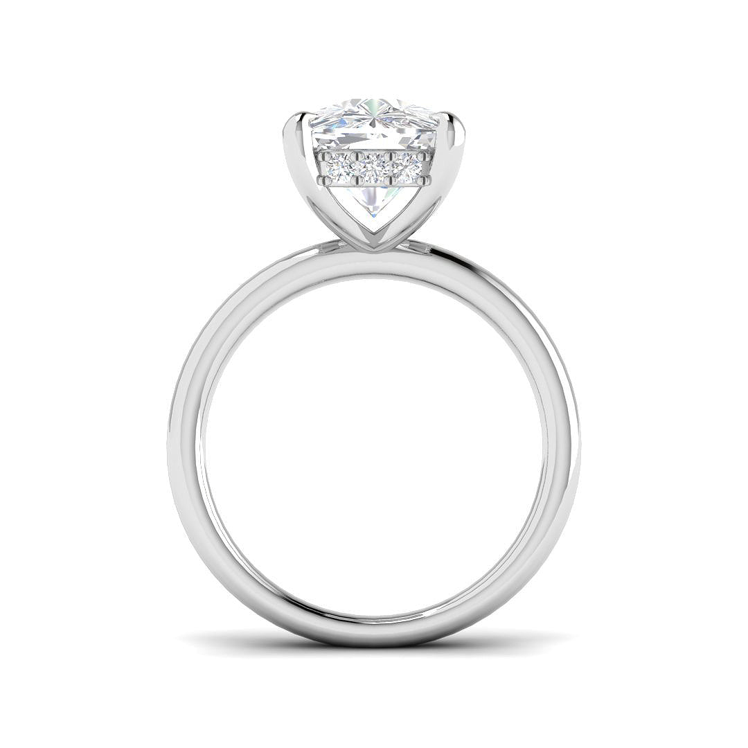 9ct White Gold 5.25ct E VS2 Laboratory Grown CVD Ring