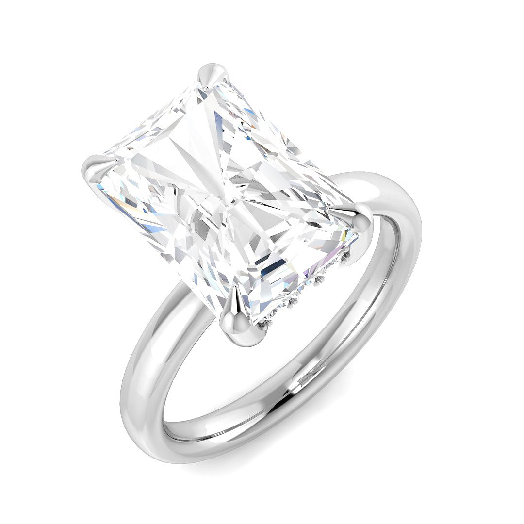 9ct White Gold 5.26ct E VS1 Laboratory Grown CVD Ring