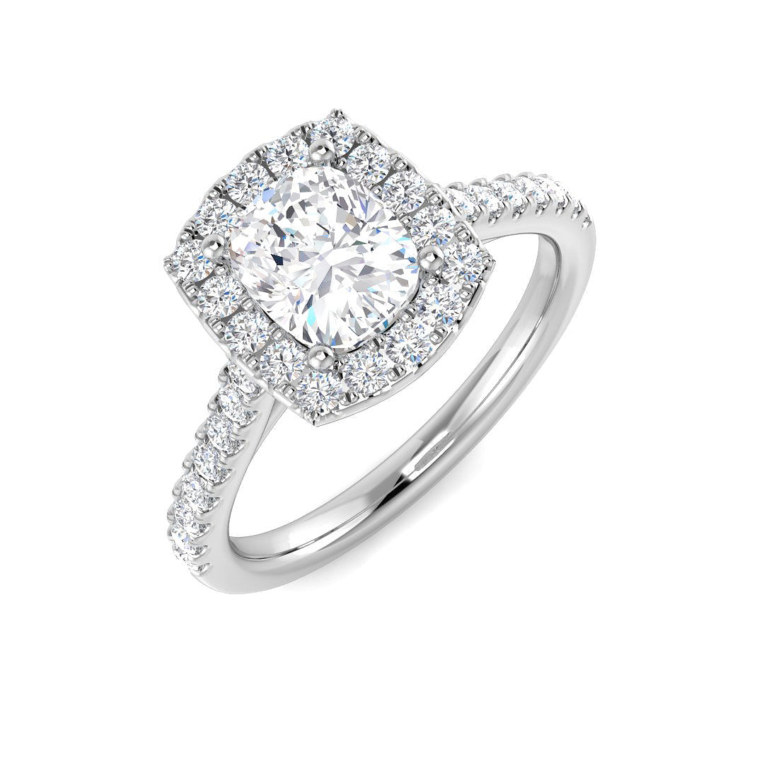 Platinum 1.42ct H SI2 Diamond Ring
