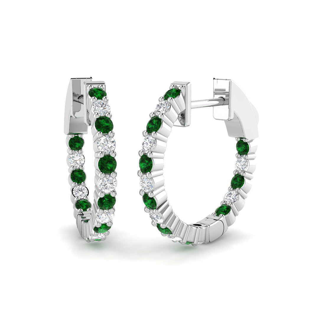 9ct White Gold 0.62ct G SI2 Diamond Earrings