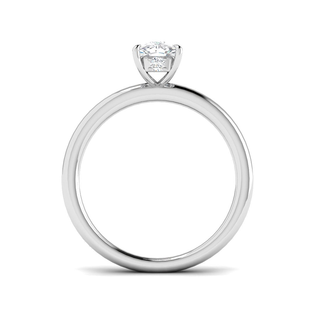 9ct White Gold 1.06ct E VS2 Laboratory Grown CVD Ring