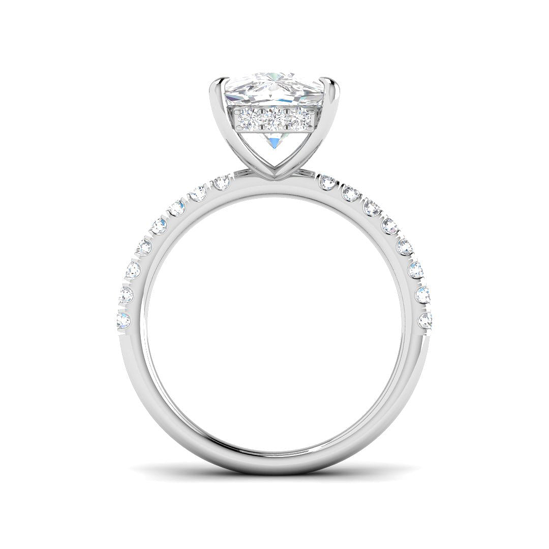 Platinum 4.48ct E VS1 Laboratory Grown CVD Ring