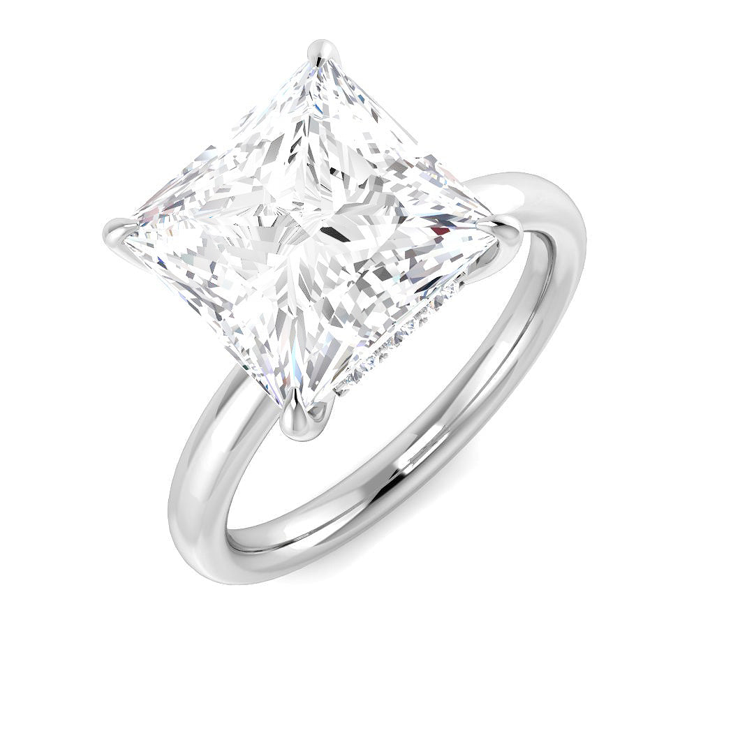 9ct White Gold 5.20ct E VS1 Laboratory Grown CVD Ring