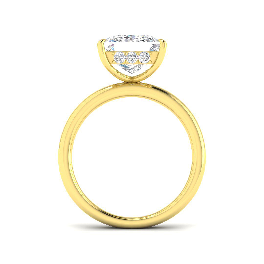 9ct Yellow Gold 4.17ct E VS2 Laboratory Grown CVD Ring