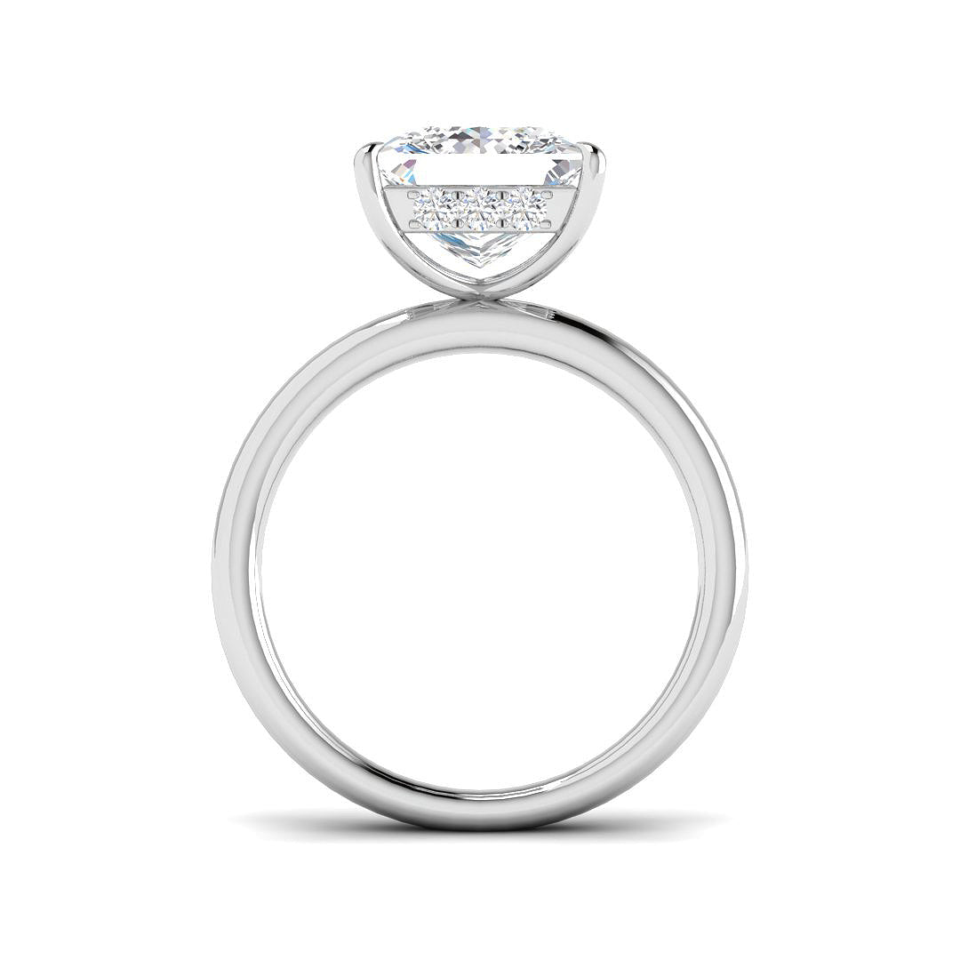 Platinum 4.20ct E VS2 Laboratory Grown CVD Ring