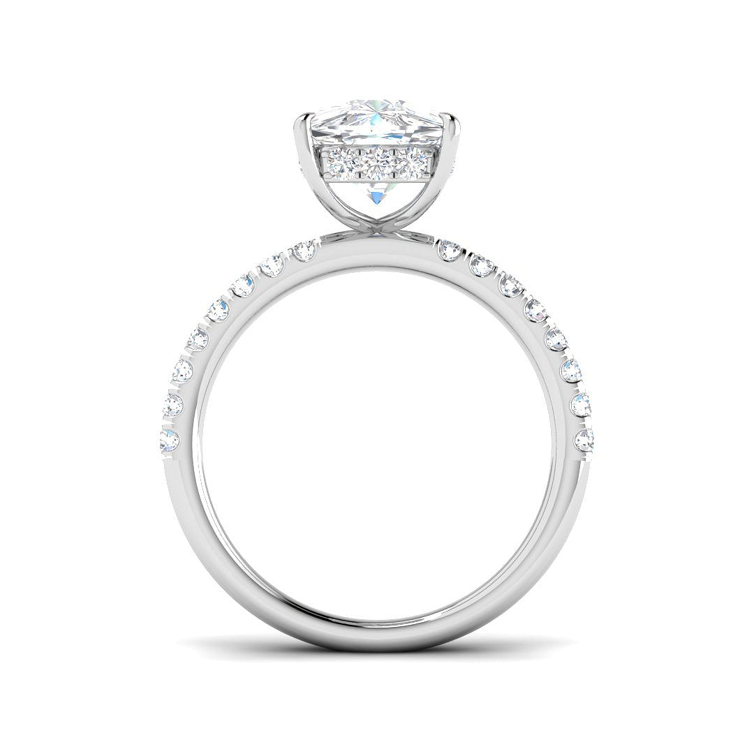 Platinum 4.48ct E VS1 Laboratory Grown CVD Ring