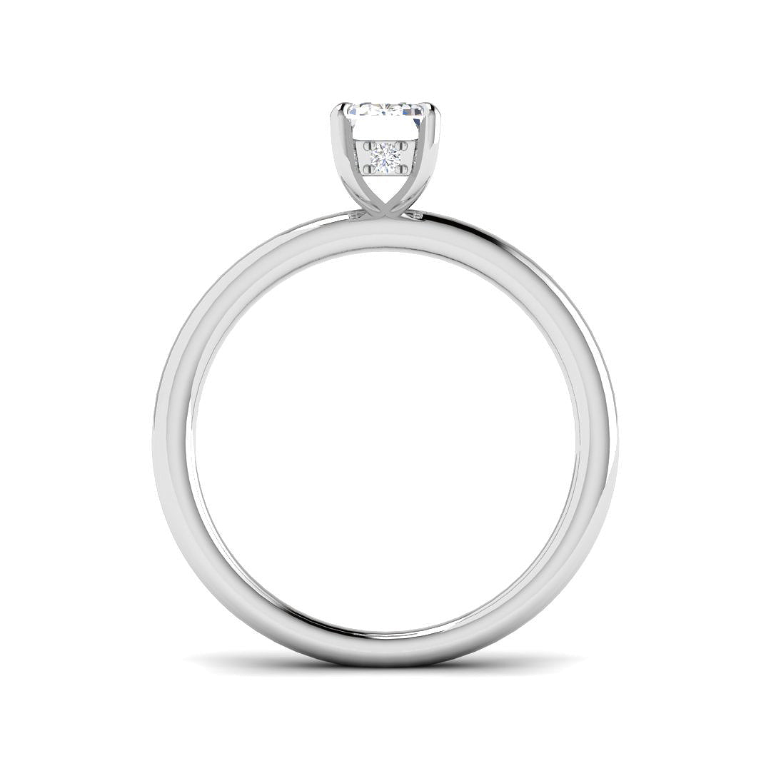 9ct White Gold 1.11ct D VS2 Laboratory Grown CVD Ring