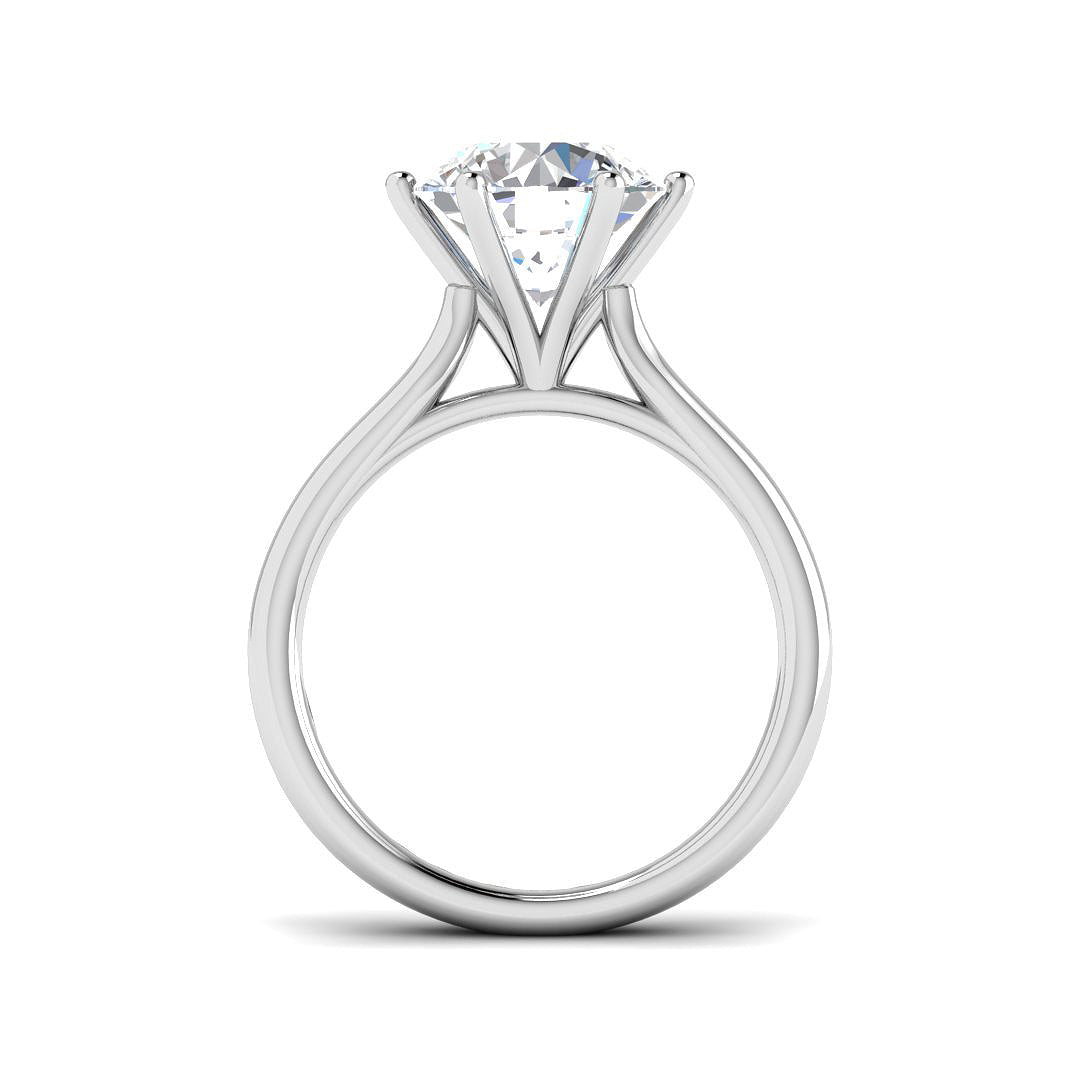 9ct White Gold 3.00ct E VS2 Laboratory Grown CVD Ring